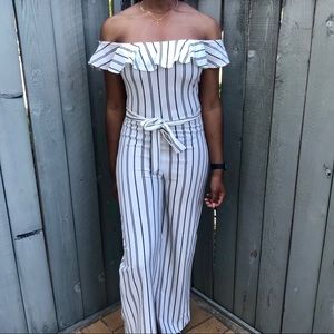 A’GACI Striped Jumpsuit